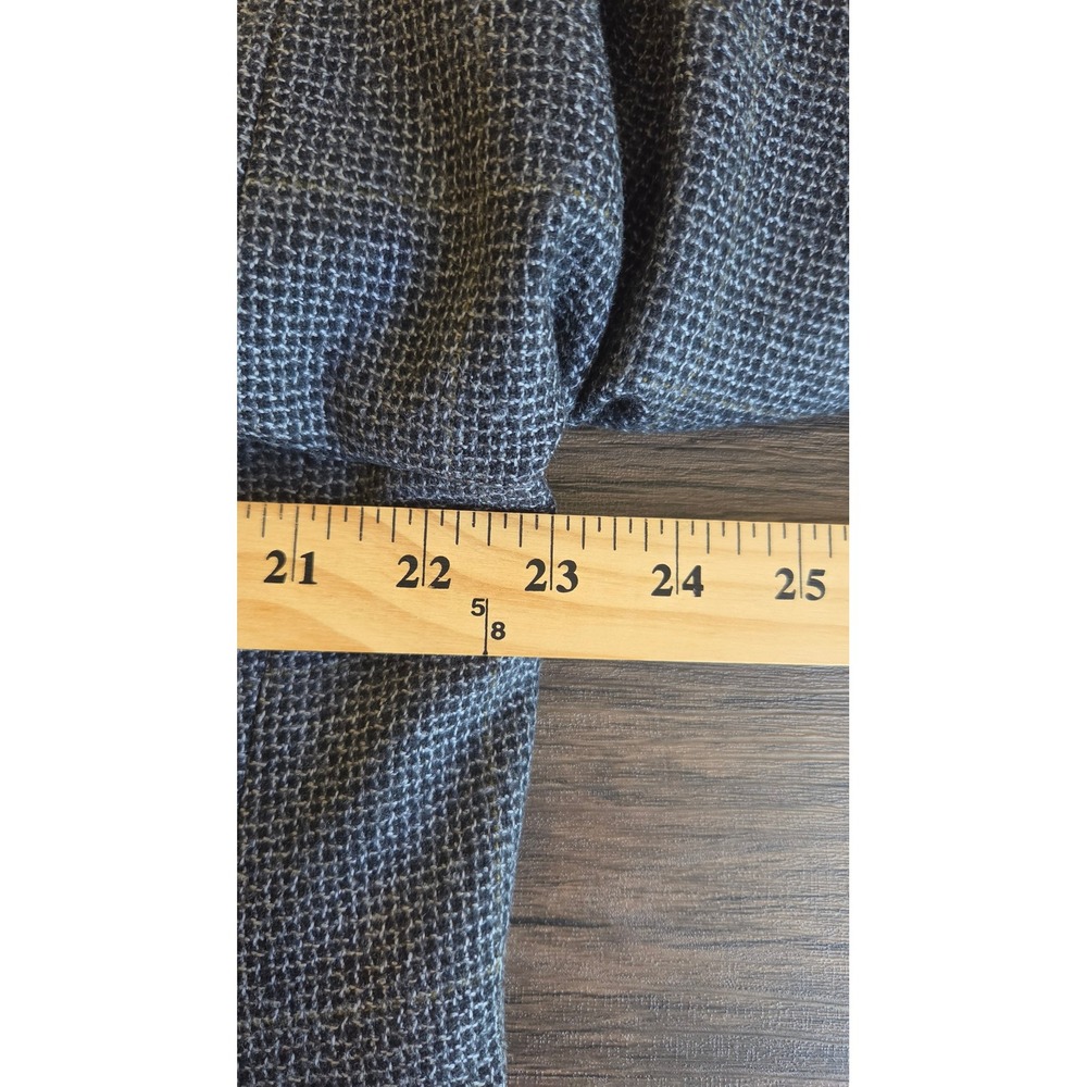 Hickey Freeman Canterbury Grey Micro Check Blazer Mens 43R Wool Cashmere Vtg - Picture 5 of 11